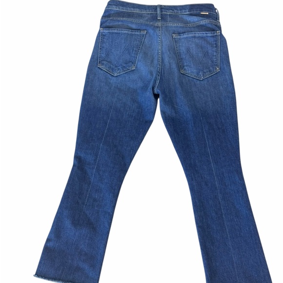 MOTHER Insider Step Crop Frau Blue Jeans Sz 30 - Picture 3 of 7